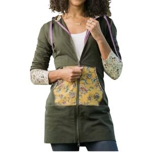 Matilda Jane Choose Your Path Patches of Light Hoodie Tunic Jacket Size Large